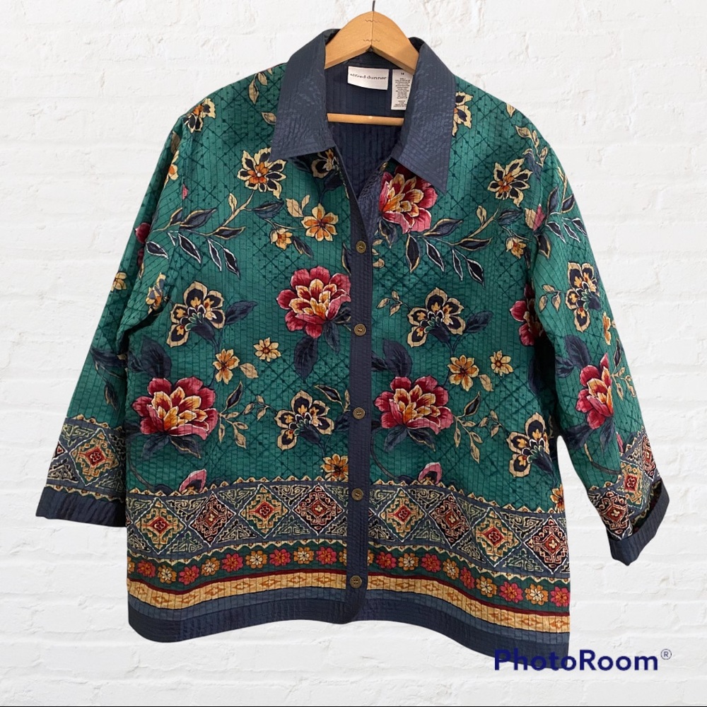Alfred Dunner Lightweight Floral Jacket